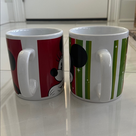Disney Mickey & Minnie Mouse Christmas Coffee/Soup Mugs Set of 2 - Picture 5 of 10